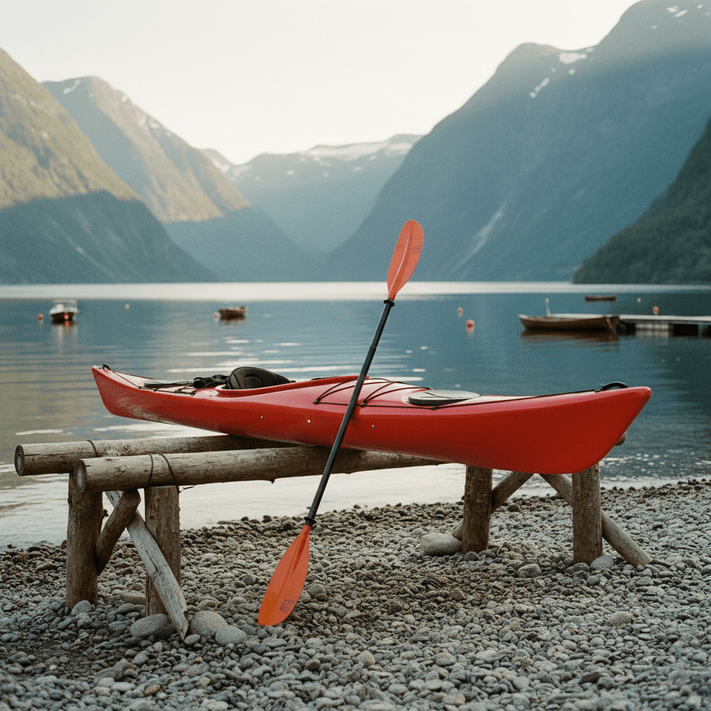 Smart utleie av kajakk i norsk fjord