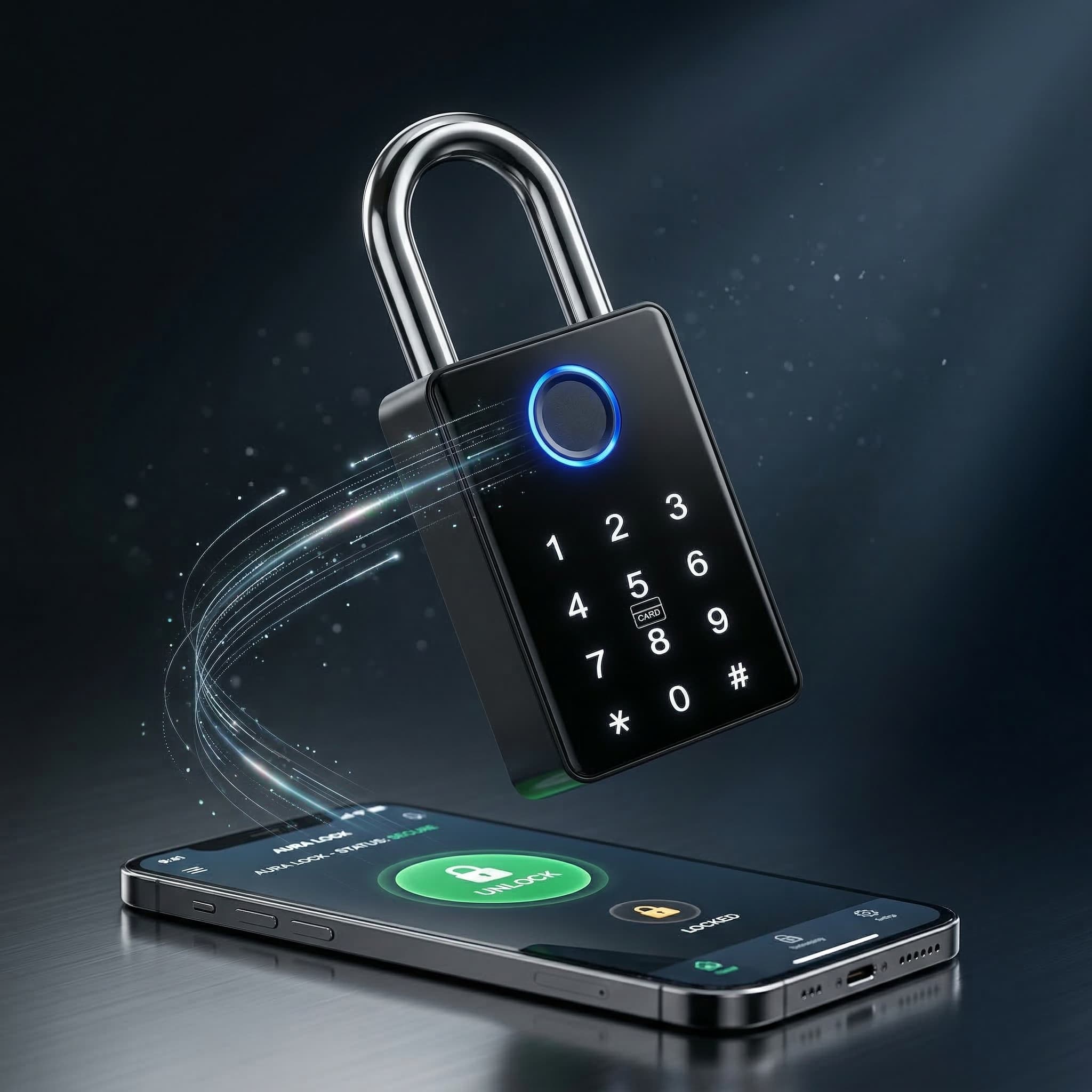 TTLock-hengelås for automatisk kodeutsending